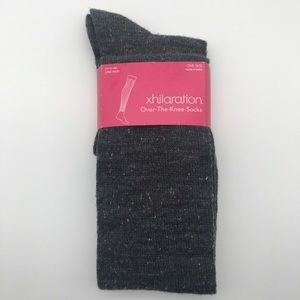 Xhilaration Over-The-Knee Socks Heather Gray OS